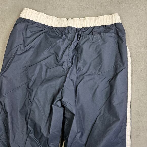 Vintage Nike Track Pants Womens Medium Blue Warm Up Lined Swoosh Sportswear Y2K - Picture 9 of 15